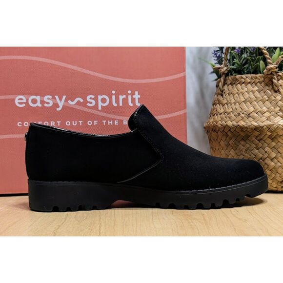 Easy Spirit Halsey Black Closed Toe Slip-On Casual Loafers Women's Size 7.5 NIB - Picture 9 of 14